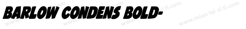barlow condens bold字体转换
